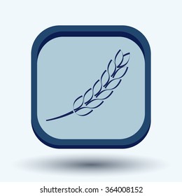 wheat spike ears icon