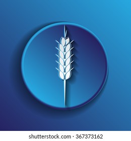 wheat spike ears icon