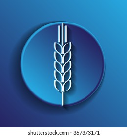 wheat spike ears icon