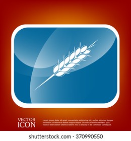 wheat spike ears icon