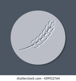 wheat spike ears icon