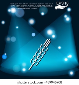 wheat spike ears icon