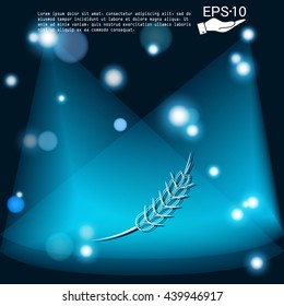 wheat spike ears icon