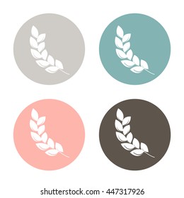 wheat spike ears icon