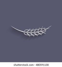 wheat spike ears icon