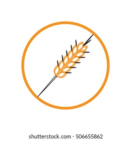 wheat spike ears icon