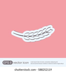 wheat spike ears icon