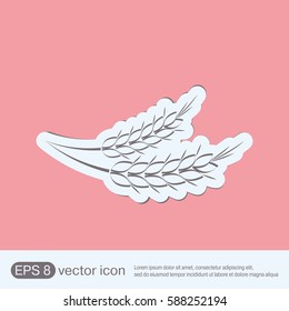 wheat spike ears icon