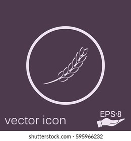 wheat spike ears icon
