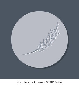 wheat spike ears icon