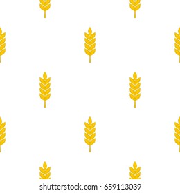 Wheat spike pattern seamless for any design vector illustration