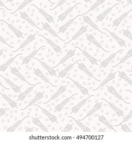 Wheat stalk seamless pattern. For fabric, wallpaper, gift wrap.