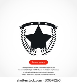 wheat star vector, flat design best vector icon