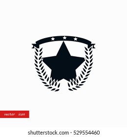 wheat star vector, flat design best vector icon