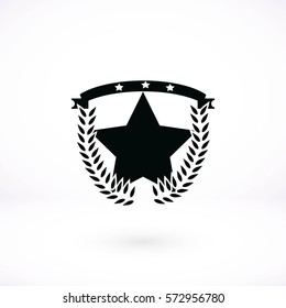wheat star vector, flat design best vector icon