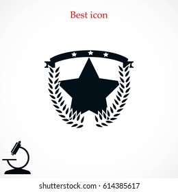 wheat star vector, flat design best vector icon