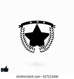 wheat star vector, flat design best vector icon