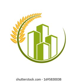 Symbol- oder Symbolvorlage für Weizenstände