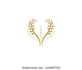 Wheat symbol illustration