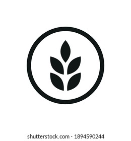 Wheat Symbol Vector Graphic Icon