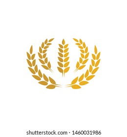 Wheat symbol vector icon illustration