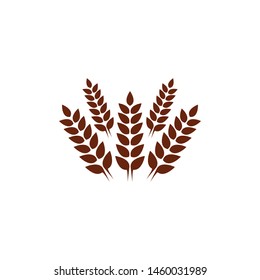 Wheat symbol vector icon illustration