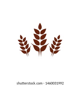 Wheat symbol vector icon illustration