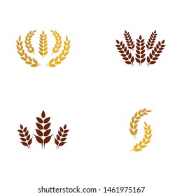 Wheat symbol vector icon illustration