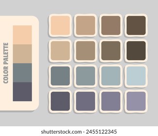 wheat tan gray dimgray color palette, colour matching, rgb colors, harmonious colours catalog sample, design and edit idea