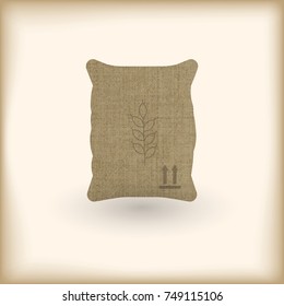 wheat textile full sack with shadow