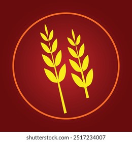 Wheat trendy icon applicable abstract vector illustration colorful artwork lovely design.eps