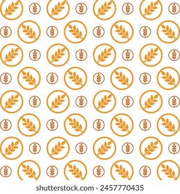 Wheat usable trendy multicolor repeating pattern vector illustration background design