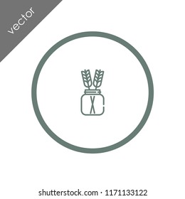 wheat in a vase icon