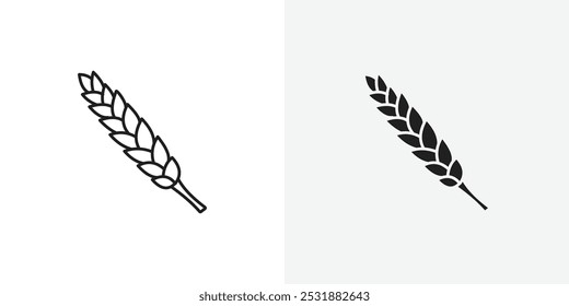 Wheat vecor icon set. Stock vector illustrator. EPS 10