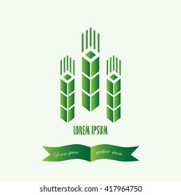 Wheat, vector