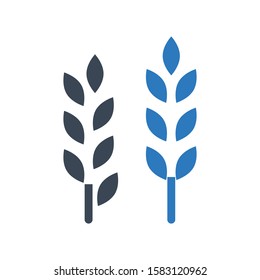 wheat vector glyph color icon 