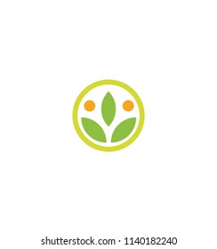 Wheat vector grain icon Isolated abstract orange color wheat ear round logo. Nature element logotype. Agricultural organic product sign. Harvesting vector illustration