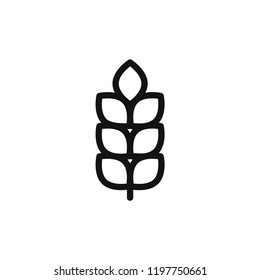 Wheat vector icon