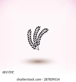 wheat vector icon