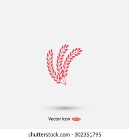 wheat vector icon