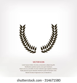 wheat vector icon