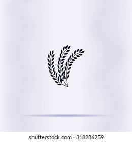 wheat vector icon