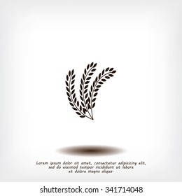 wheat vector icon