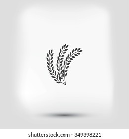 wheat vector icon