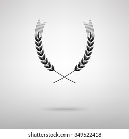 wheat vector icon 