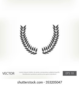 wheat vector icon
