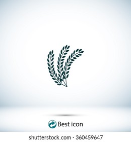 wheat vector icon