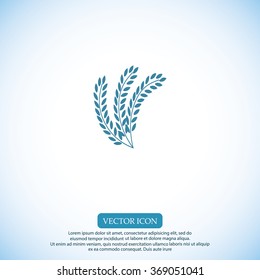 wheat vector icon