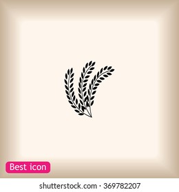 wheat vector icon