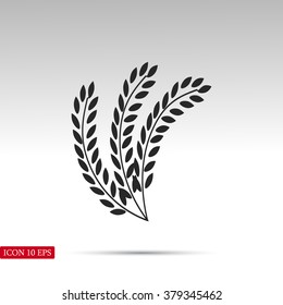 wheat vector icon